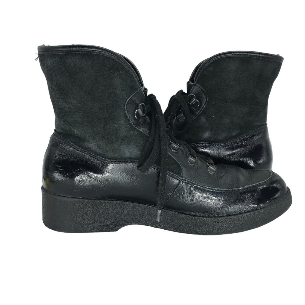 KANDAHAR  Swiss HandMade Ice Clips Ankle Boot Leather Sheepkin Womens 7.5